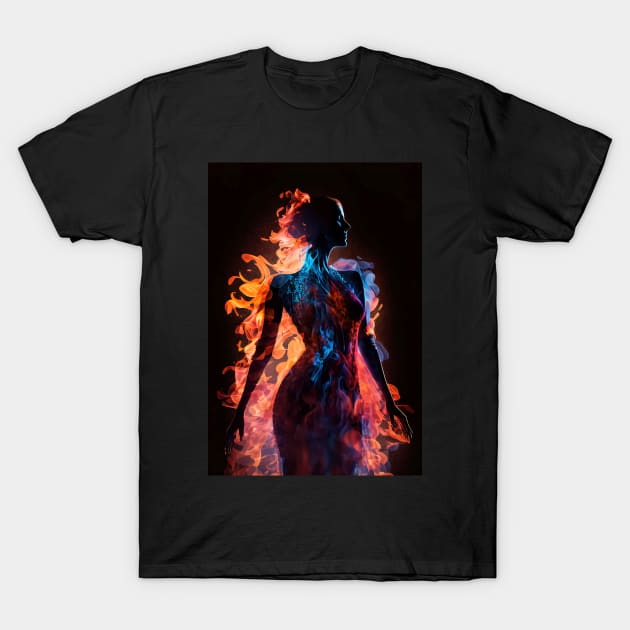 I am the fire - Three T-Shirt by Pugosaurus